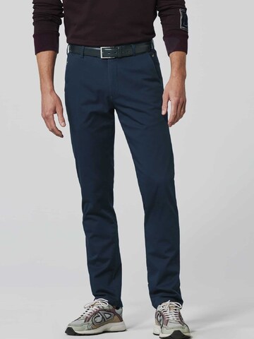 Meyer Hosen Regular Chino Pants 'Bonn' in Blue: front