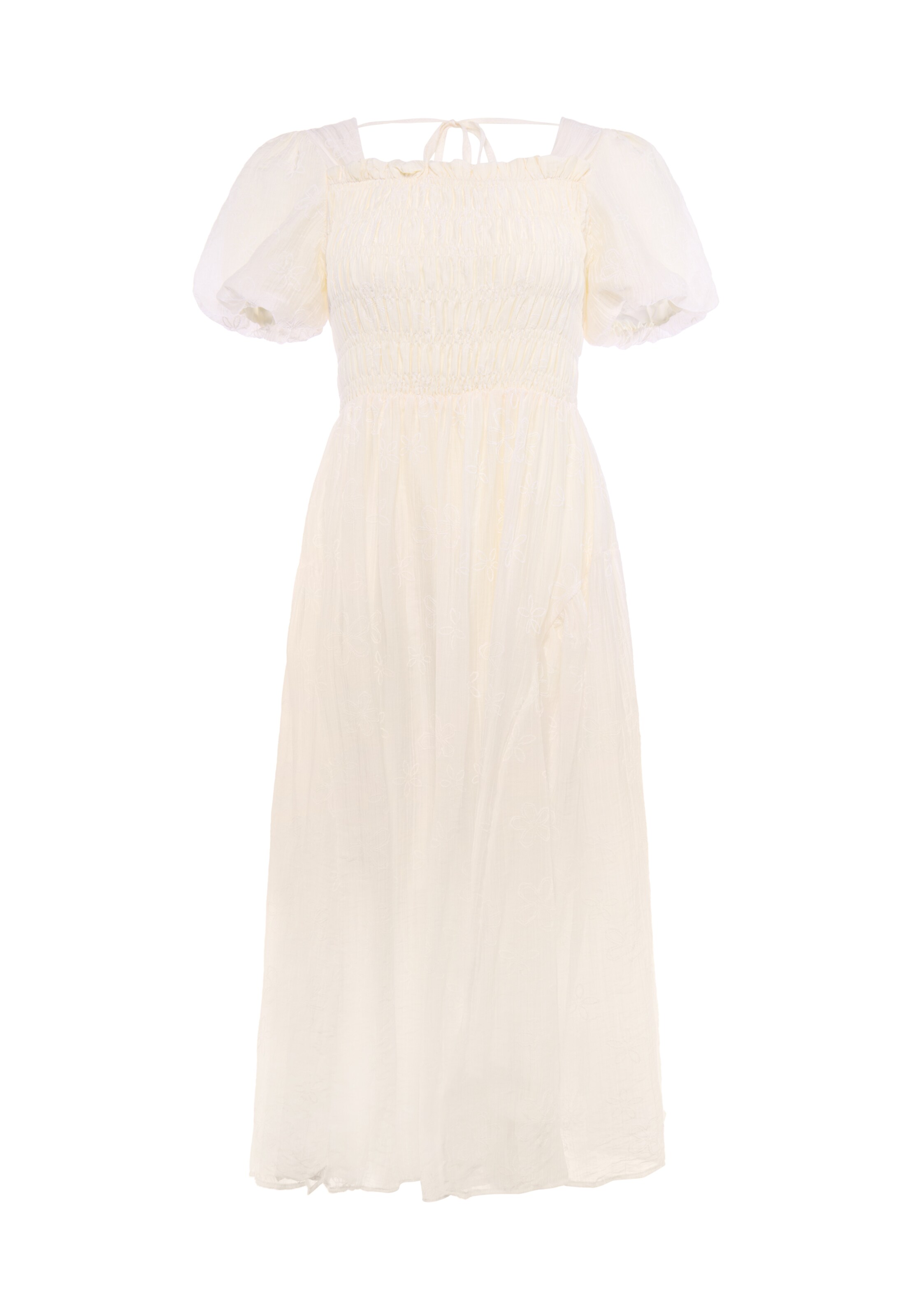 Robe Usha en beige : devant