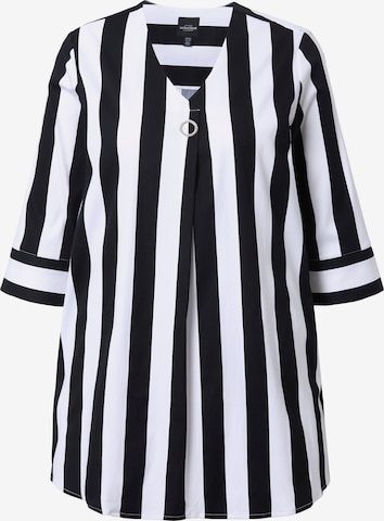 Ulla Popken Tuniek in Zwart: voorkant