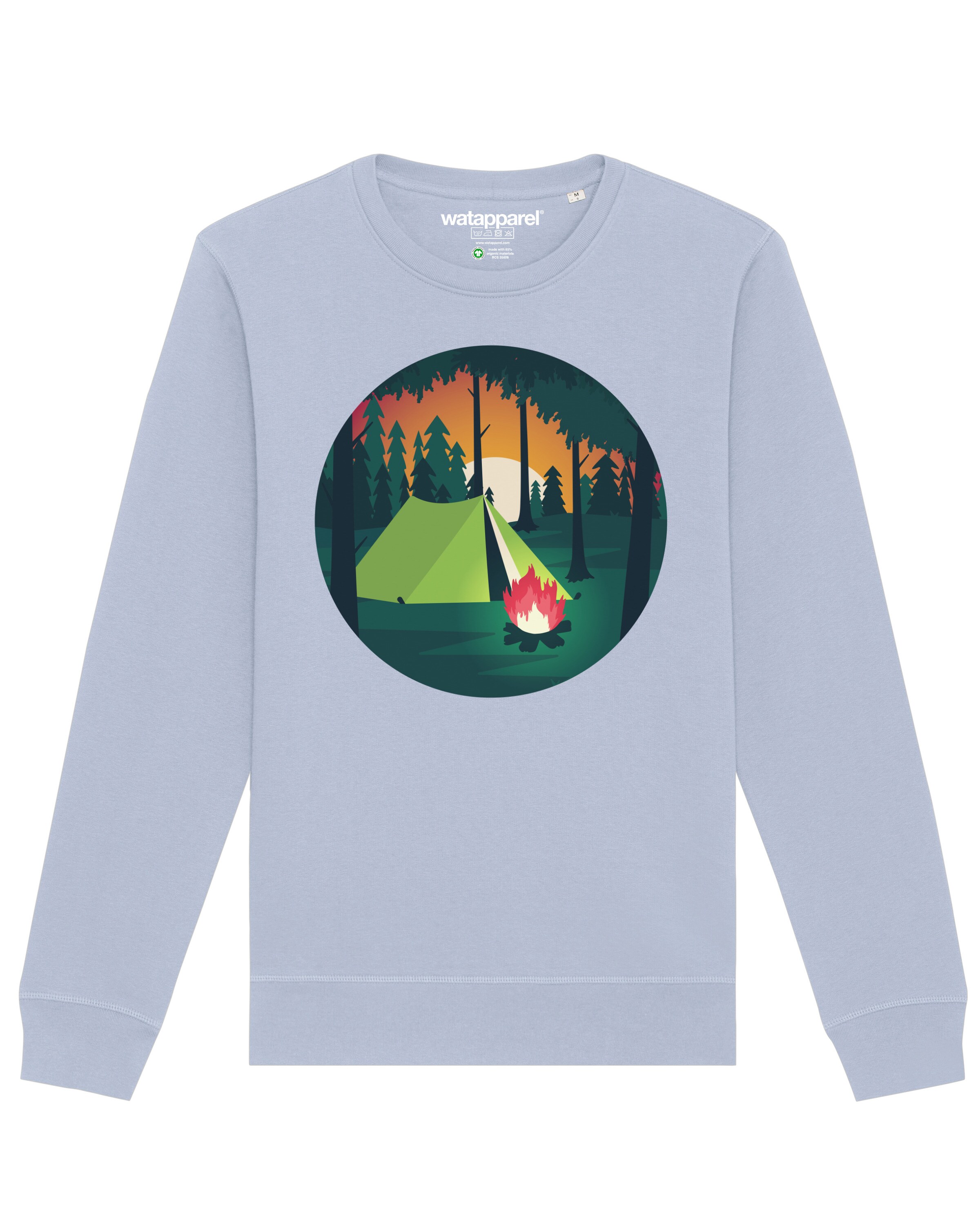 Watapparel Sweatshirt ' Zelten ' in Blue: front