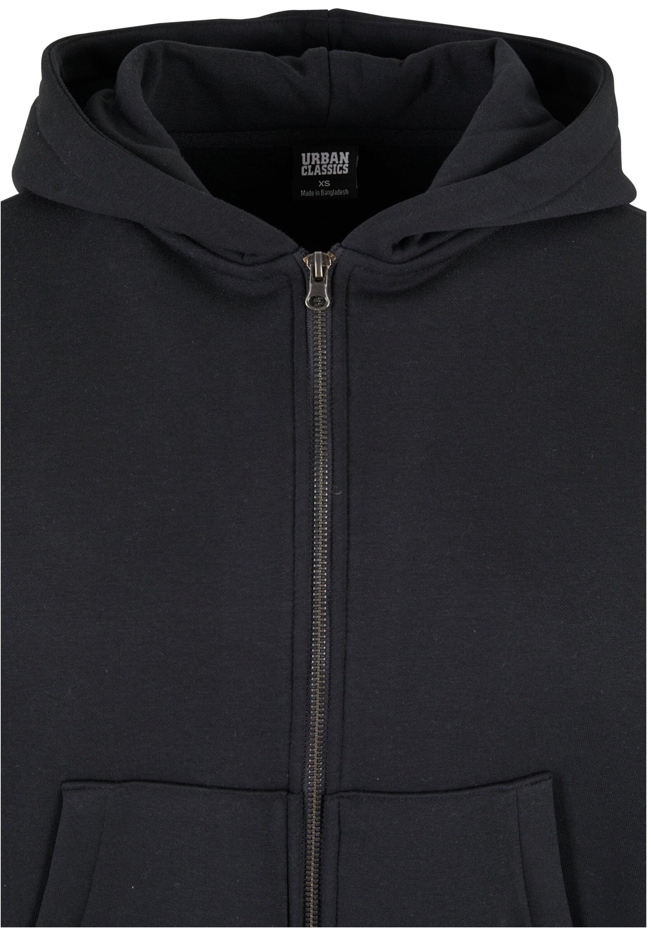Urban Classics Sweat jacket in Black