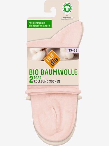 Nur Die Freizeitsocken ' 2er-Pack Bio Baumwolle in Beige