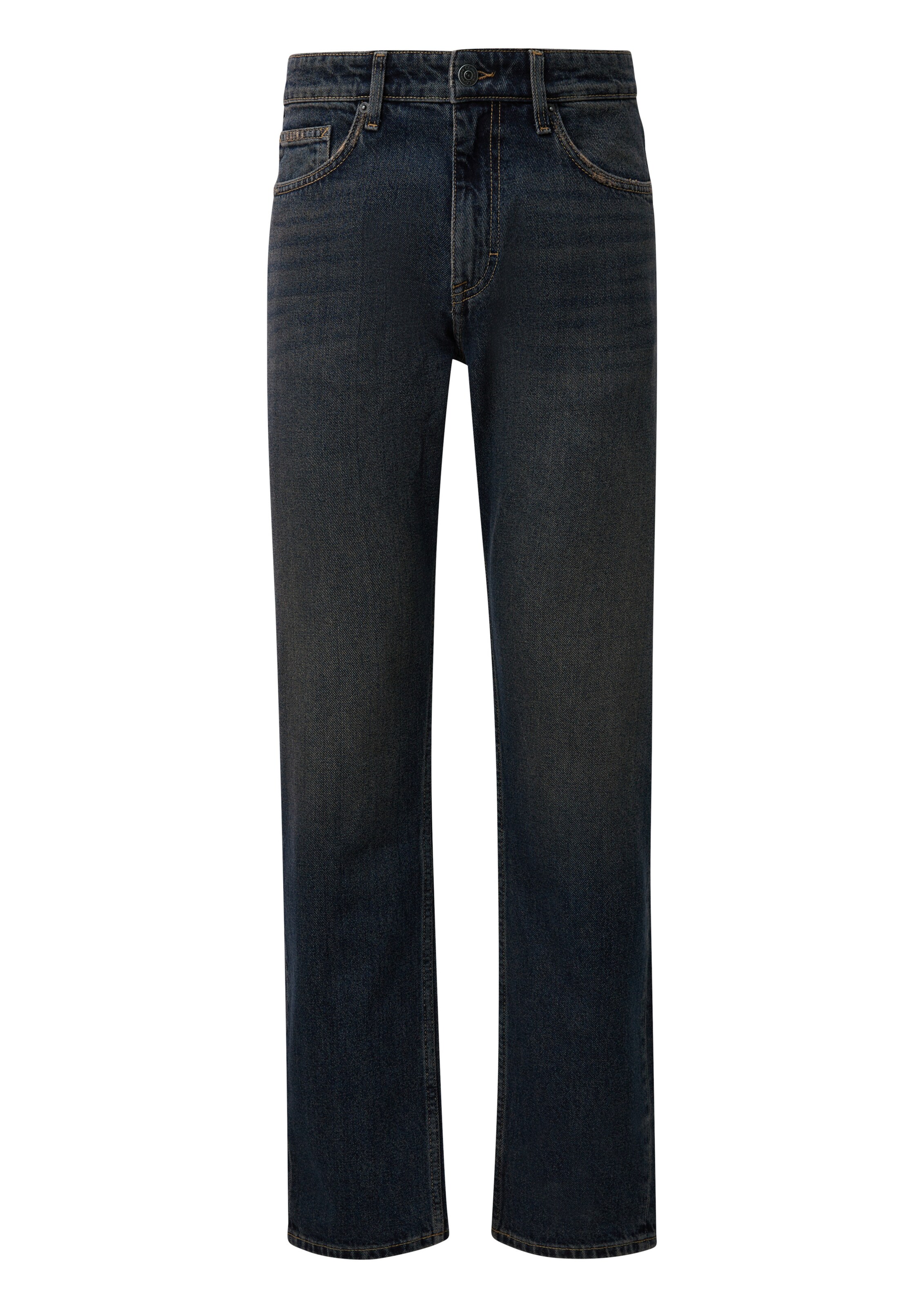 QS Regular Jeans in Blauw: voorkant