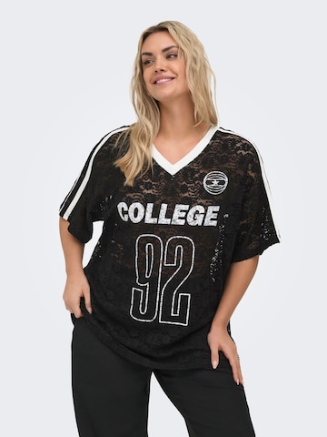 T-shirt 'CARKia' ONLY Carmakoma en noir : devant