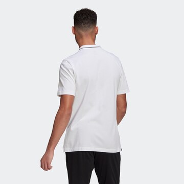 ADIDAS SPORTSWEAR Skinny Performance Shirt 'Aeroready Essentials Piqué Small Logo' in White