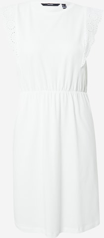 VERO MODA فستان بلون أبيض: الأمام