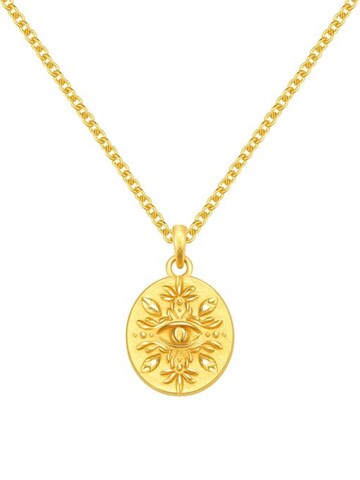 Collana 'Visionary' di Hey Happiness in oro: frontale