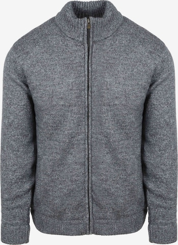 Steppin' out Strickjacke in Blau: Vorderseite