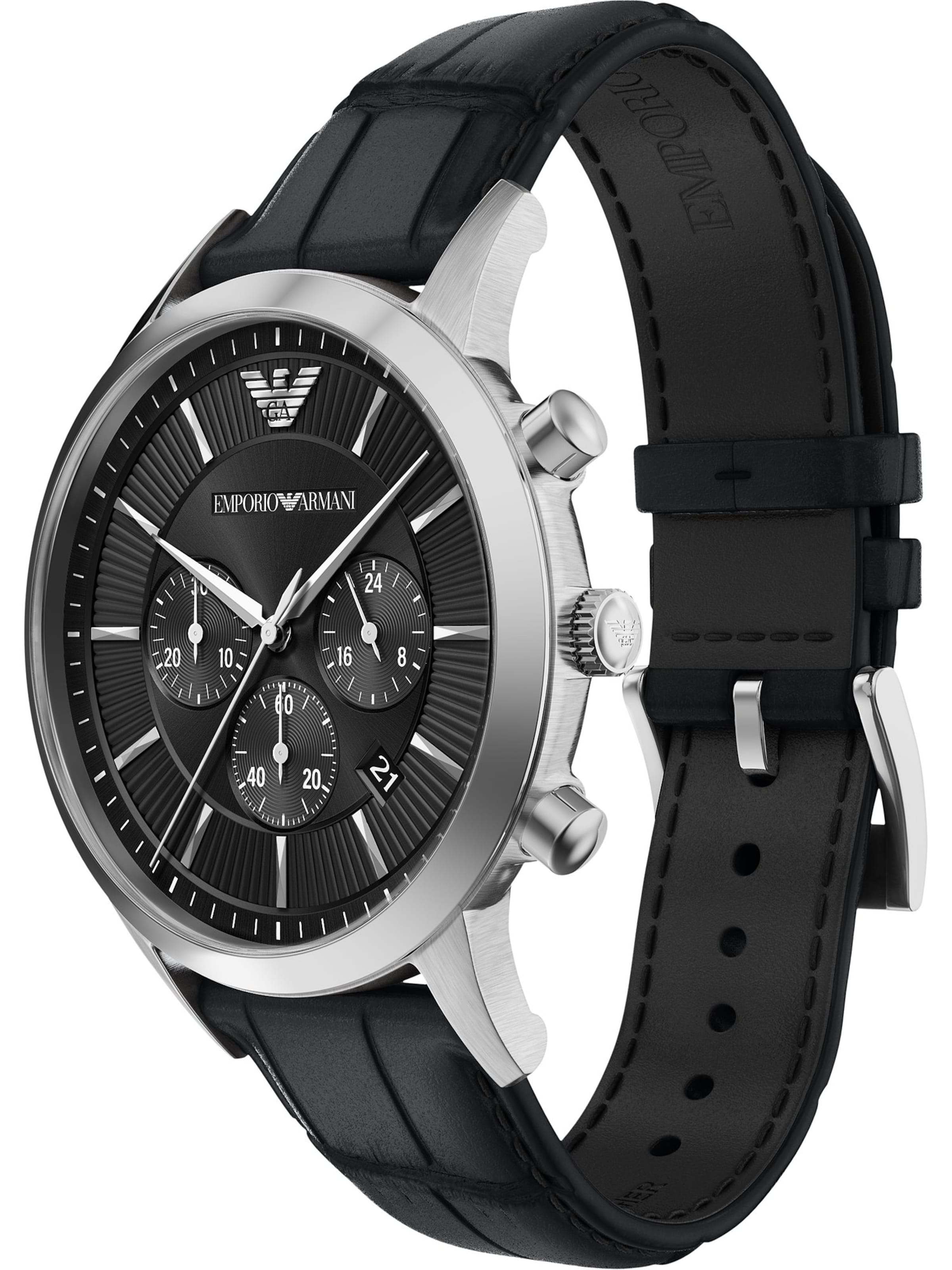 Emporio Armani Uhr in Schwarz