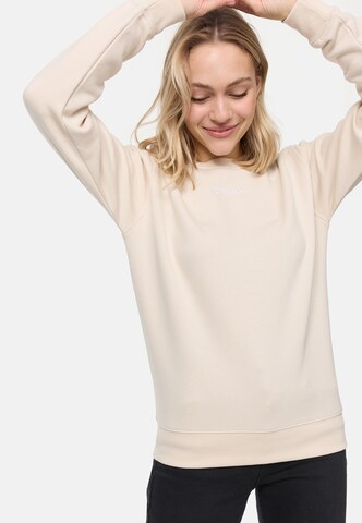 Sweat-shirt smiler. en beige