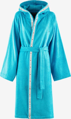 TOMMY HILFIGER Long Bathrobe 'TIMELESS' in Blue: front