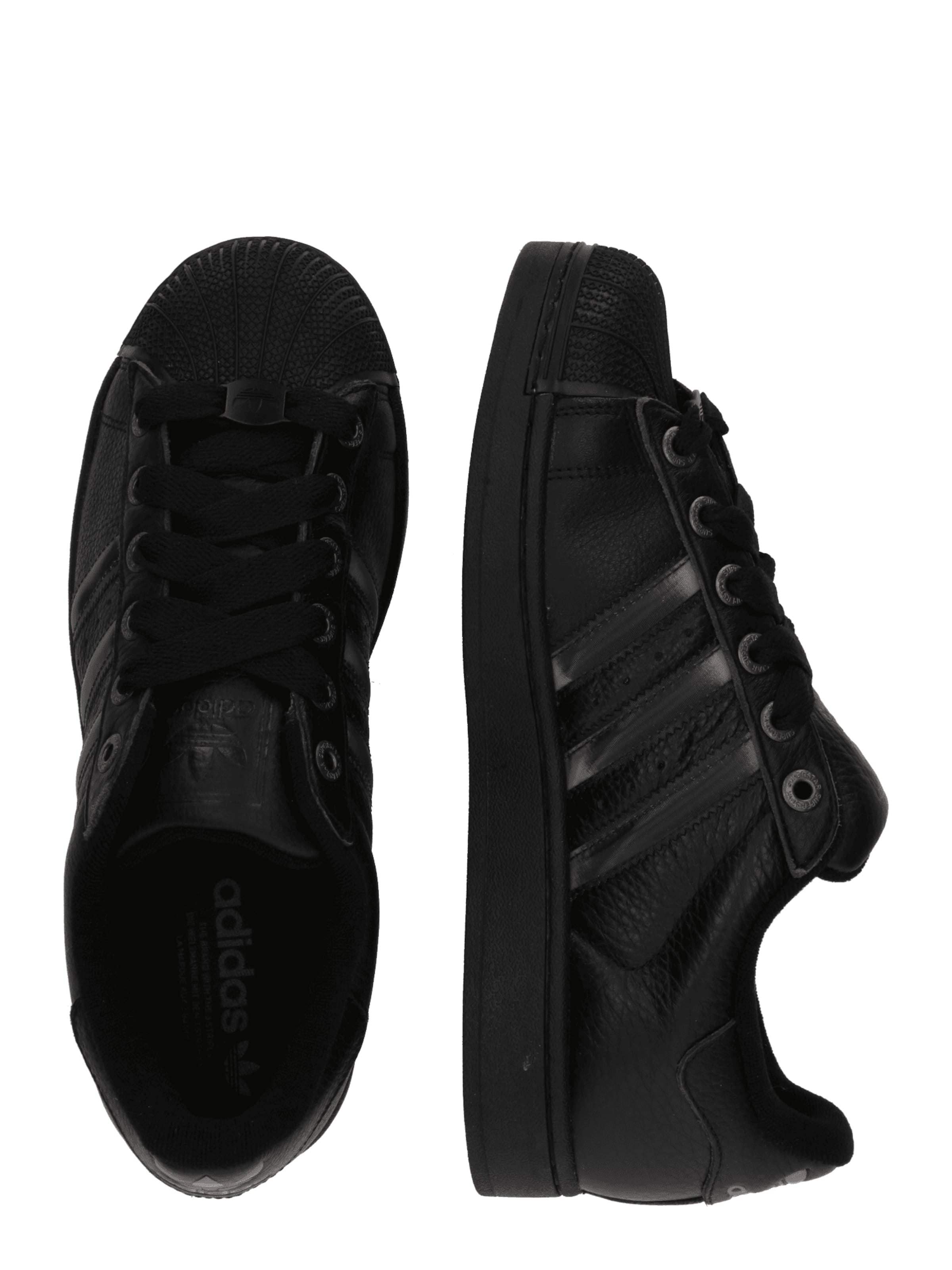 juoda ADIDAS ORIGINALS Sportbačiai be auliuko 'SUPERSTAR II'