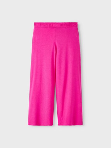 NAME IT - Perna larga Calças 'Vulotte' em rosa
