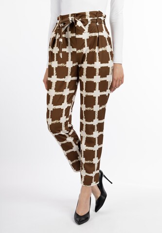 faina - regular Pantalón en marrón: frente