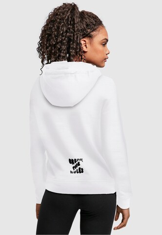 Merchcode Sweatshirt 'Break The Rules' in Weiß