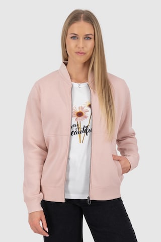 Alife and Kickin - Sudadera con cremallera 'AKSwantje' en rosa: frente