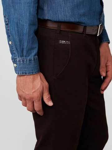 Regular Pantalon chino MEYER en marron