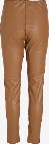 VILA Skinny Hose 'Dagmar' in Braun