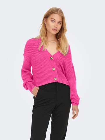 Cardigan 'CAROL' ONLY en rose : devant