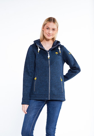 Schmuddelwedda Fleece jas in Blauw: voorkant