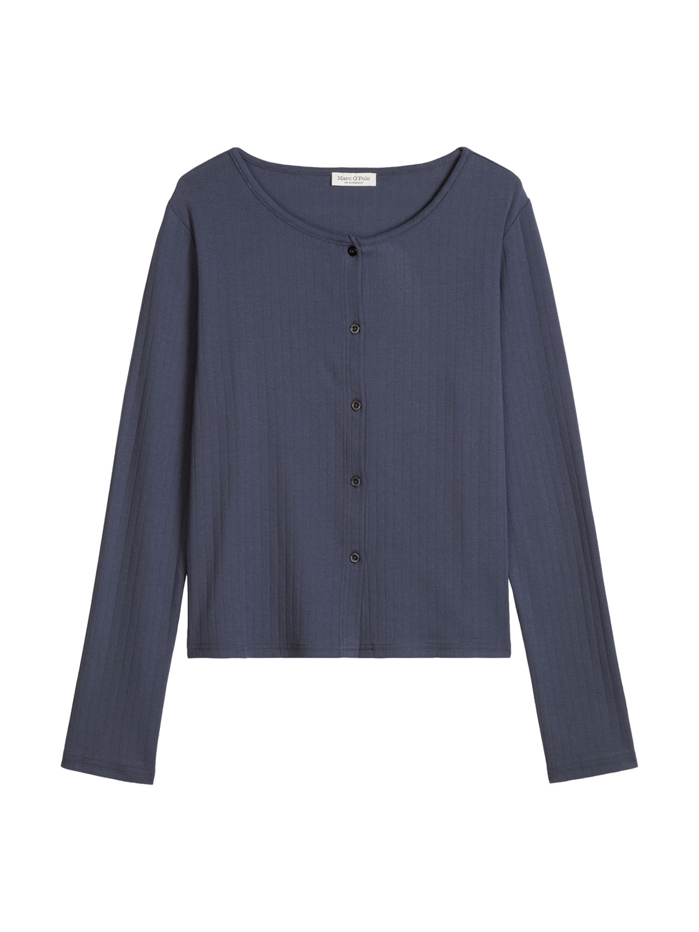 Marc O'Polo Gebreid vest ' Classic ' in Blauw: voorkant