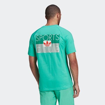 zaļš ADIDAS ORIGINALS T-Krekls 'Sports Club'