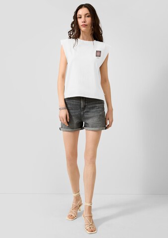 T-shirt QS en blanc