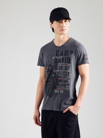 CAMP DAVID - Camiseta en azul: frente