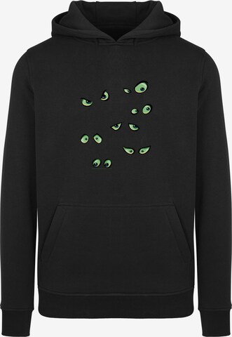 F4NT4STIC Sweatshirt 'Scary Eyes' in Black: front