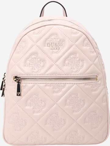 Sac à dos 'VIKKY II' GUESS en beige : devant