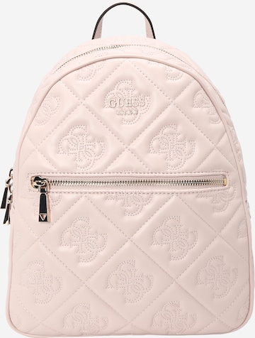 GUESS - Mochila 'VIKKY II' em bege: frente