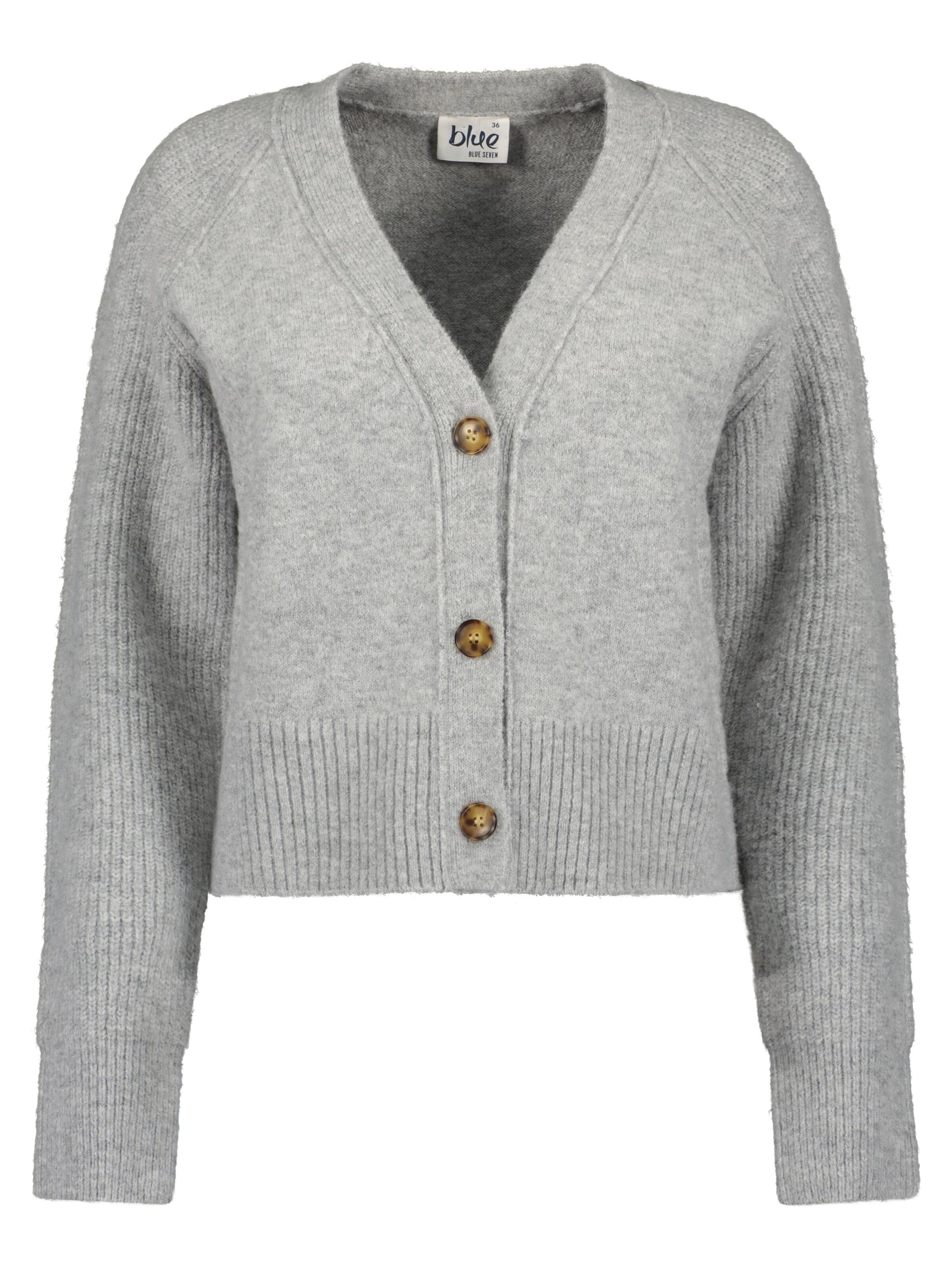 BLUE SEVEN Strickjacke‌‌‌‌‌ in Grau: Vorderseite