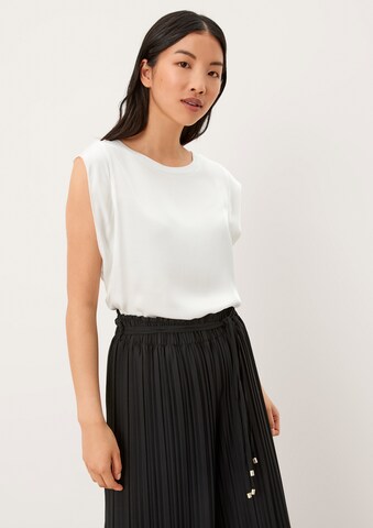 s.Oliver BLACK LABEL Blouse in Beige: voorkant