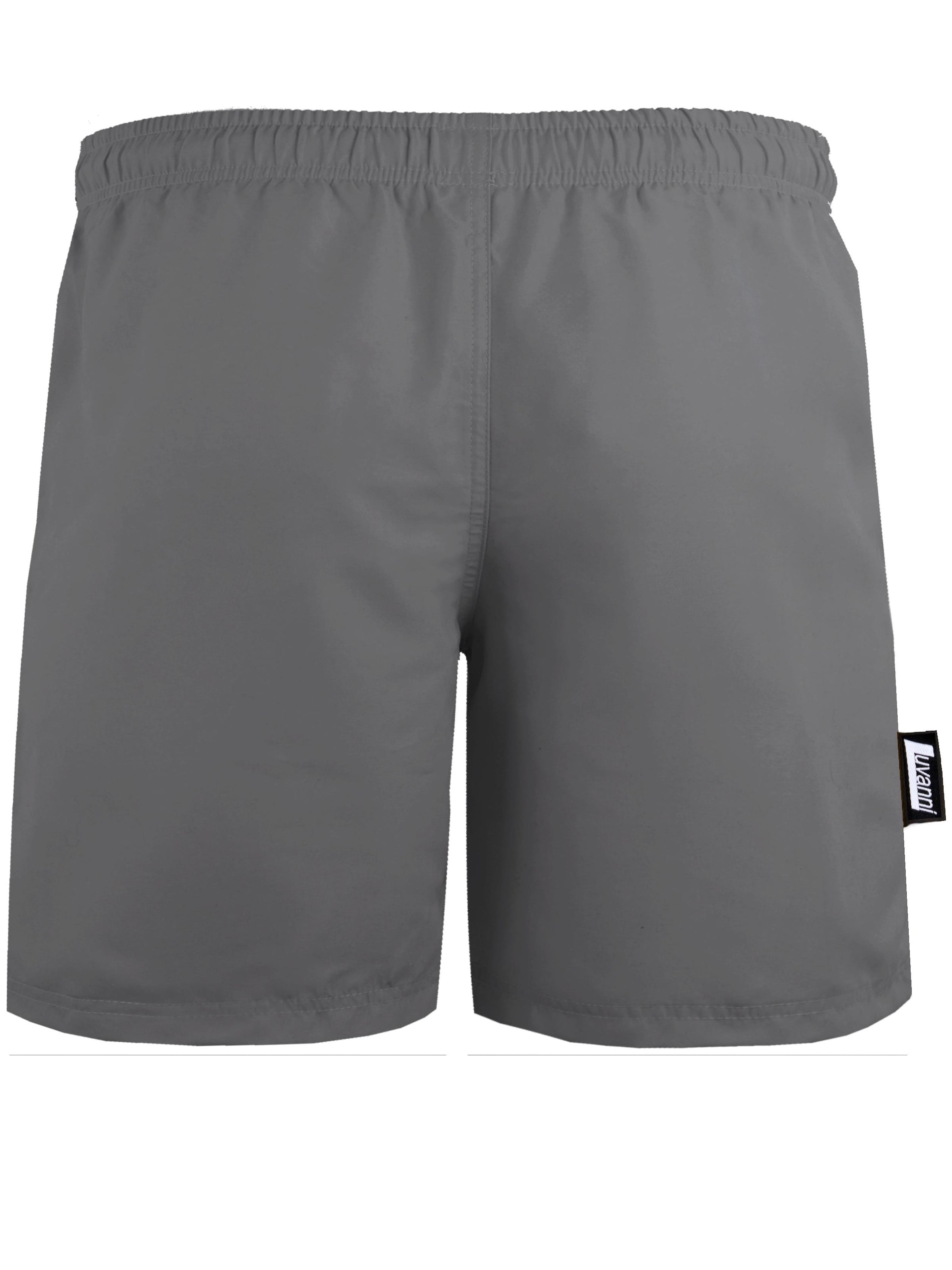 Luvanni Badeshorts 'Badehose Style 5 Boardshorts recyceltes Material'‌ in Grau