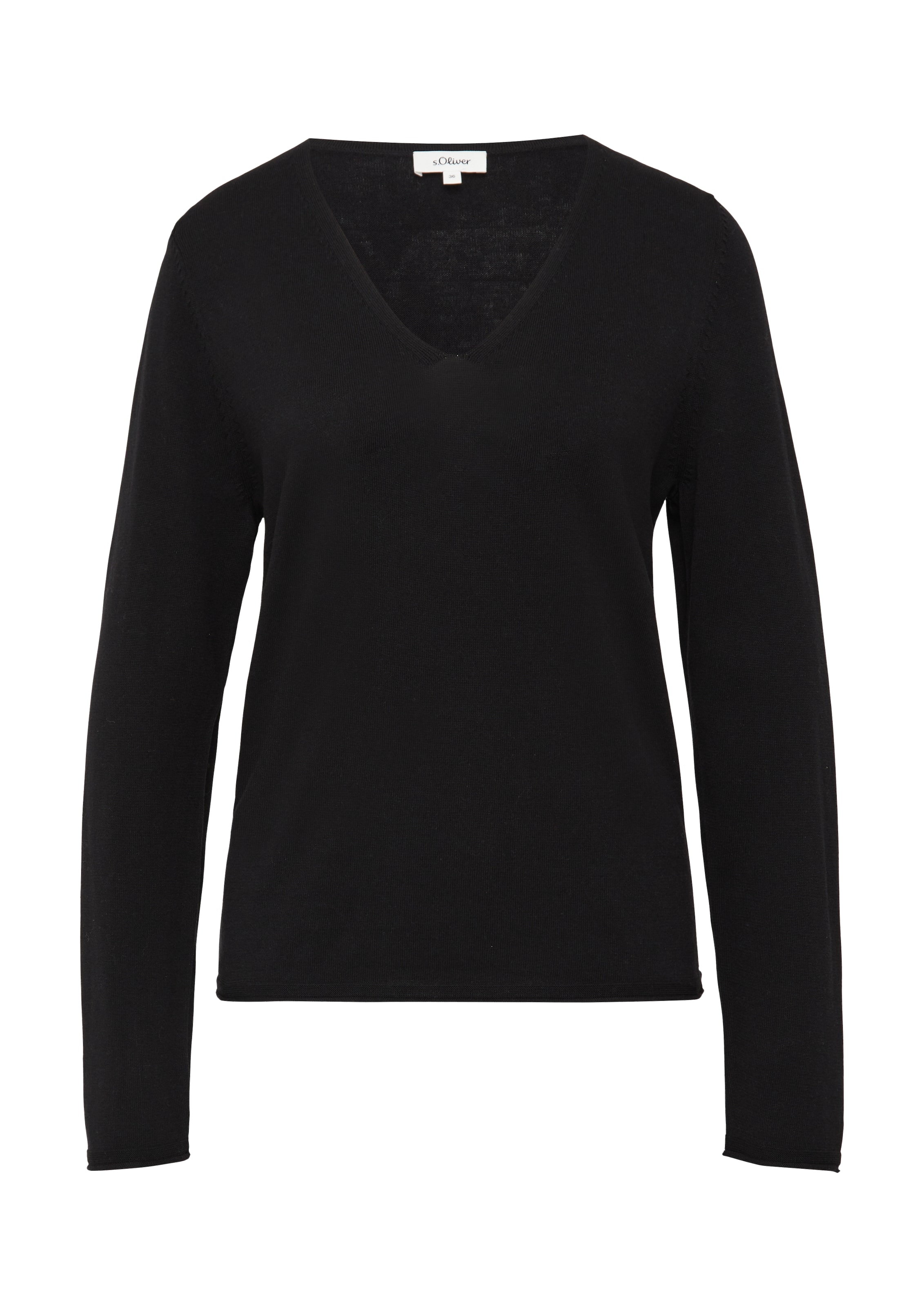 s.Oliver Trui in Zwart: voorkant