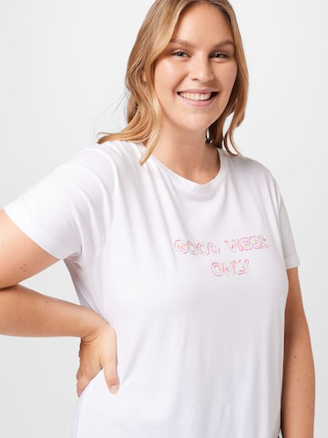 T-shirt 'TIVA' ONLY Carmakoma en blanc
