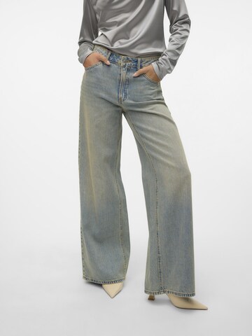 VERO MODA Wide Leg Jeans i blå
