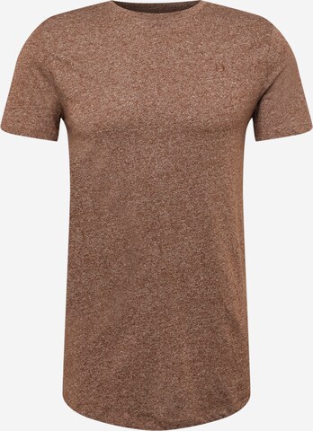 T-Shirt TOM TAILOR DENIM en marron : devant