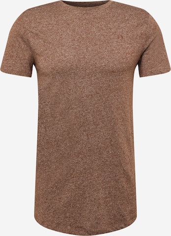 T-Shirt TOM TAILOR DENIM en marron : devant