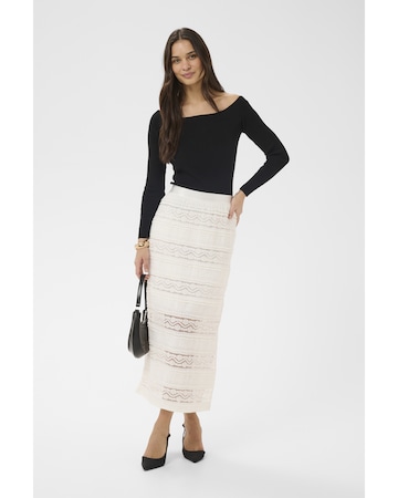 Kaffe Nederdel 'KAanne' i hvid