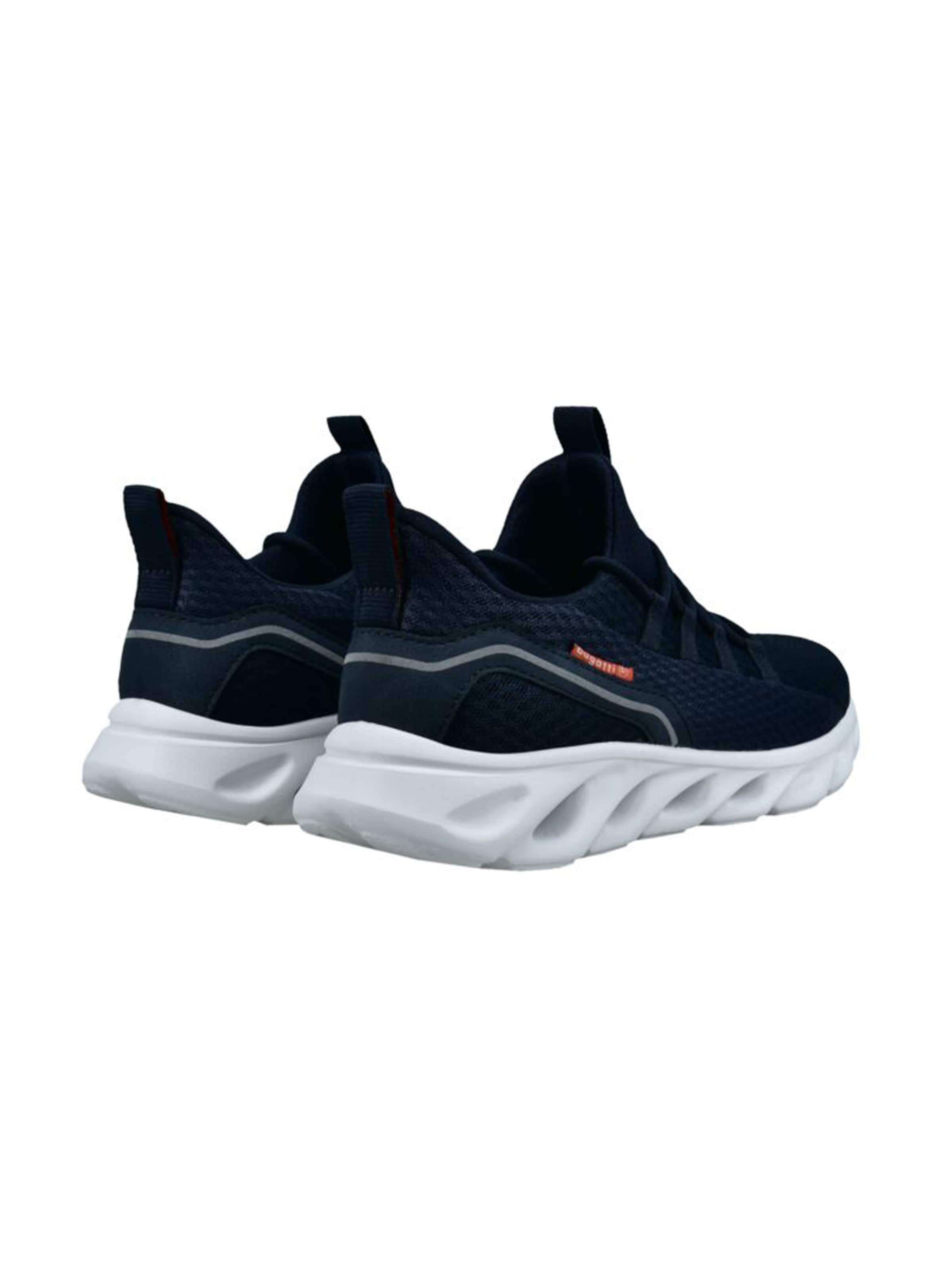 Sneaker low de la bugatti pe albastru: spate