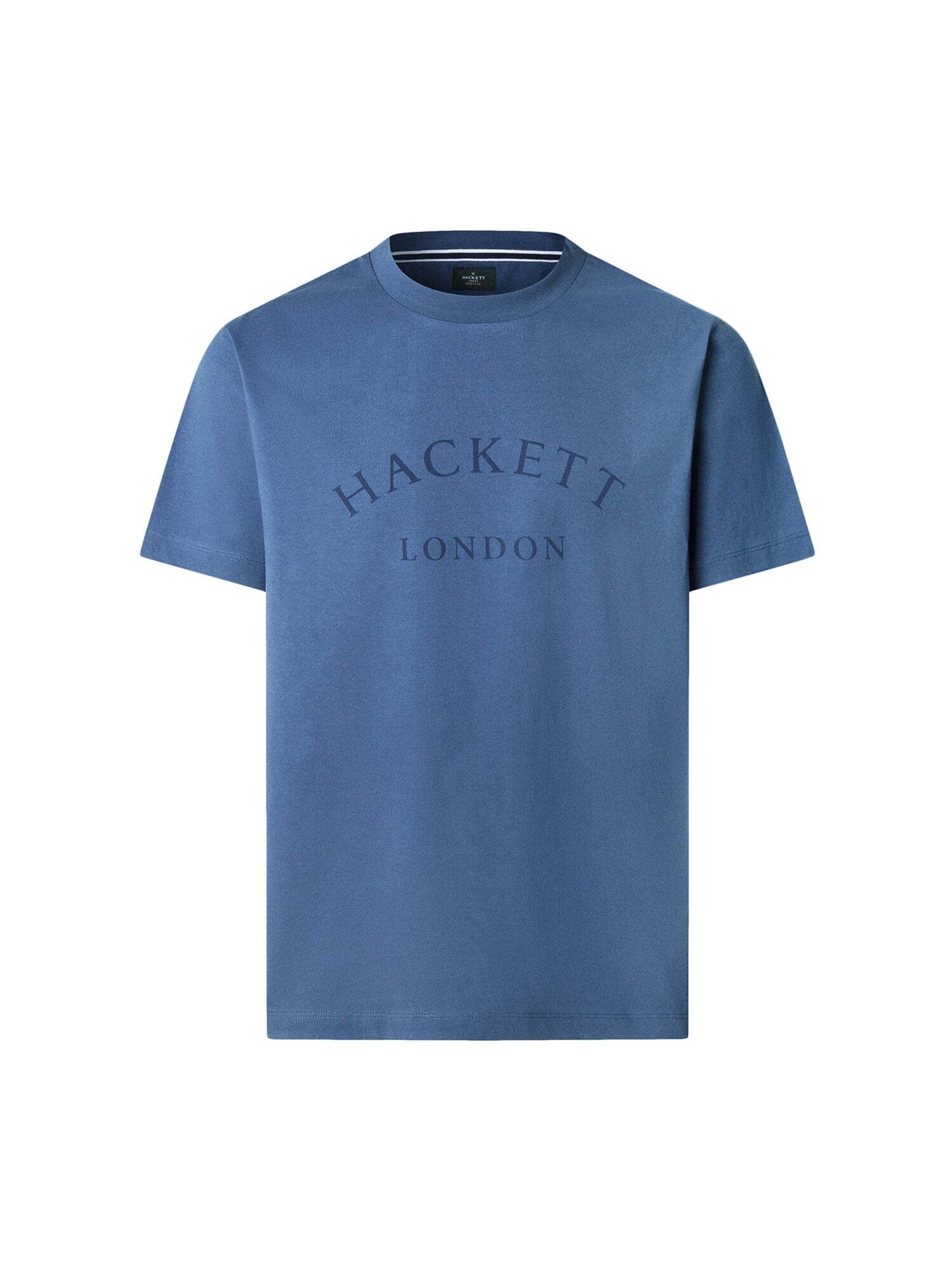 T-Shirt 'Heritage Ess' Hackett London en bleu : devant