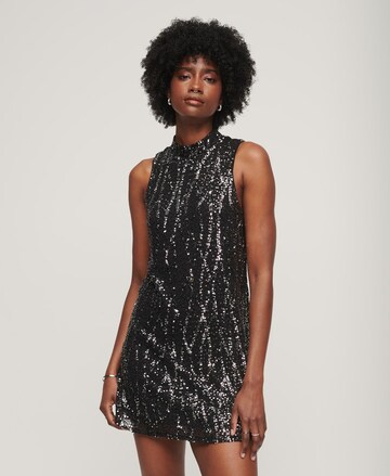 Superdry Cocktail Dress in Black: front