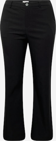 Wide Leg Pantalon 'LILA' ONLY Carmakoma en noir : devant