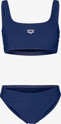 ARENA Bralette Bikini 'ICONS' in Blue: front