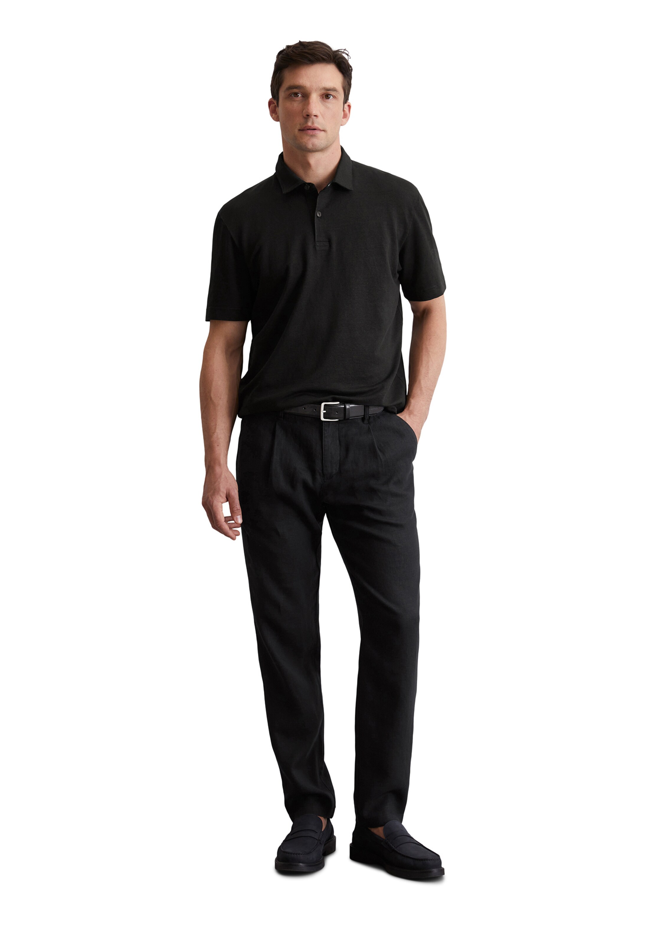 Marc O'Polo Poloshirt in Schwarz