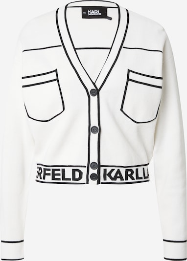 Karl Lagerfeld Gebreid vest in de kleur Zwart / Wit, Productweergave