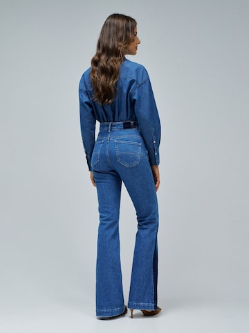 évasé Jean 'Faith' Salsa Jeans en bleu