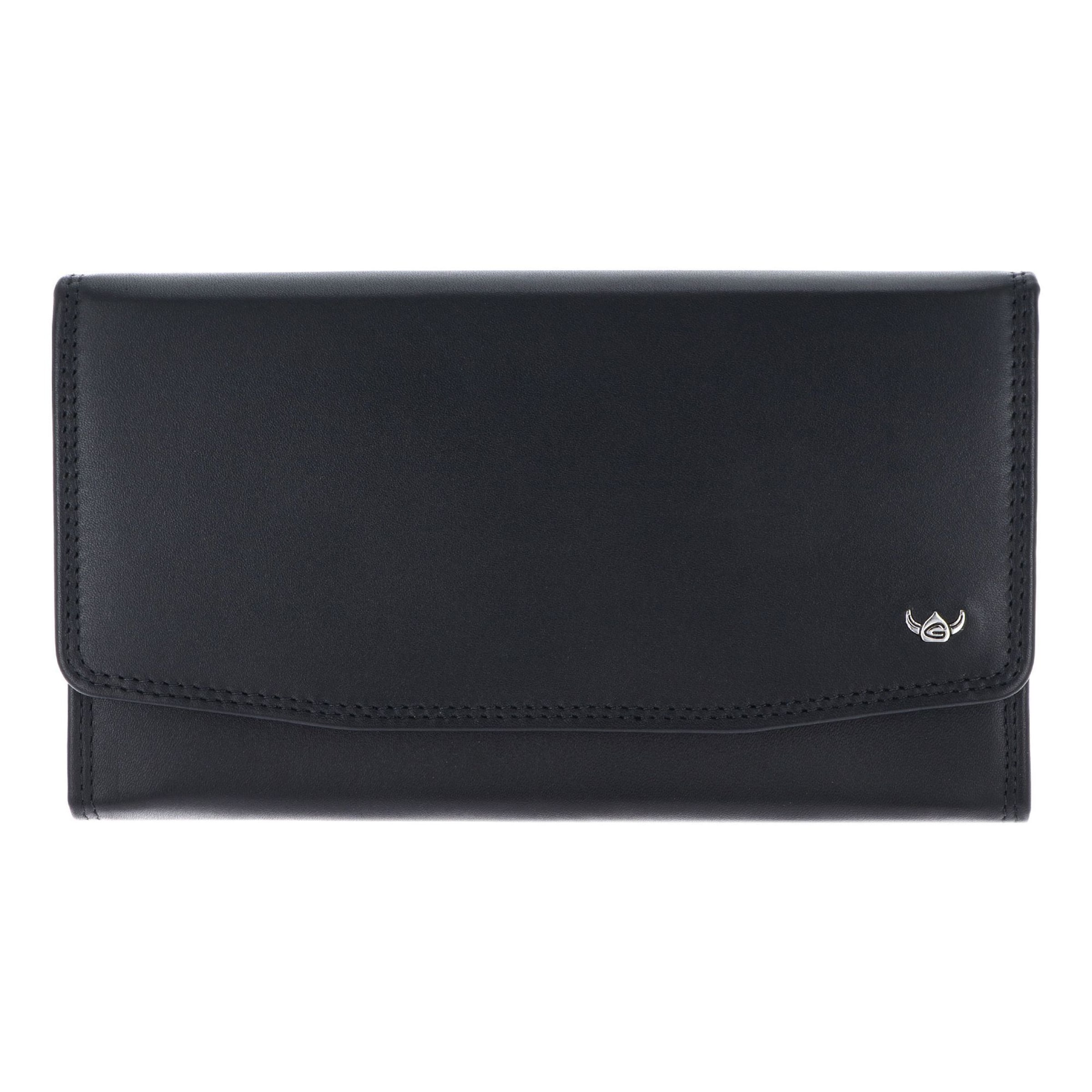 Porte-monnaies 'Polo ' GOLDEN HEAD en noir : devant