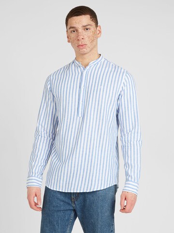 Coupe regular Chemise 'MAZE' JACK & JONES en bleu : devant